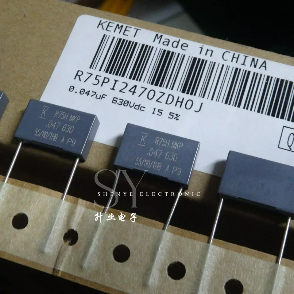 

10pcs/lot R75 MKP 0.047uf 630V 47nf 473 J Brand New 15mm Film Capacitor R75PI2470ZDH0J