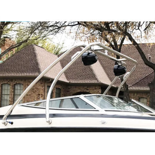 Reborn  Aluminium Thrust Forward Facing Boat Wakeboard Tower Shinning Polished
