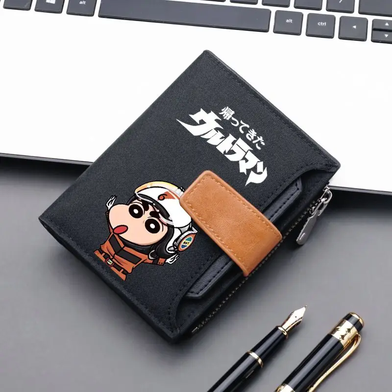 New Crayon Shin Chan Creative Cartoon Cute Driver License Bag Cosplay Ultraman Wallet Anime Peripheral Card Bag Kids Toys Gifts