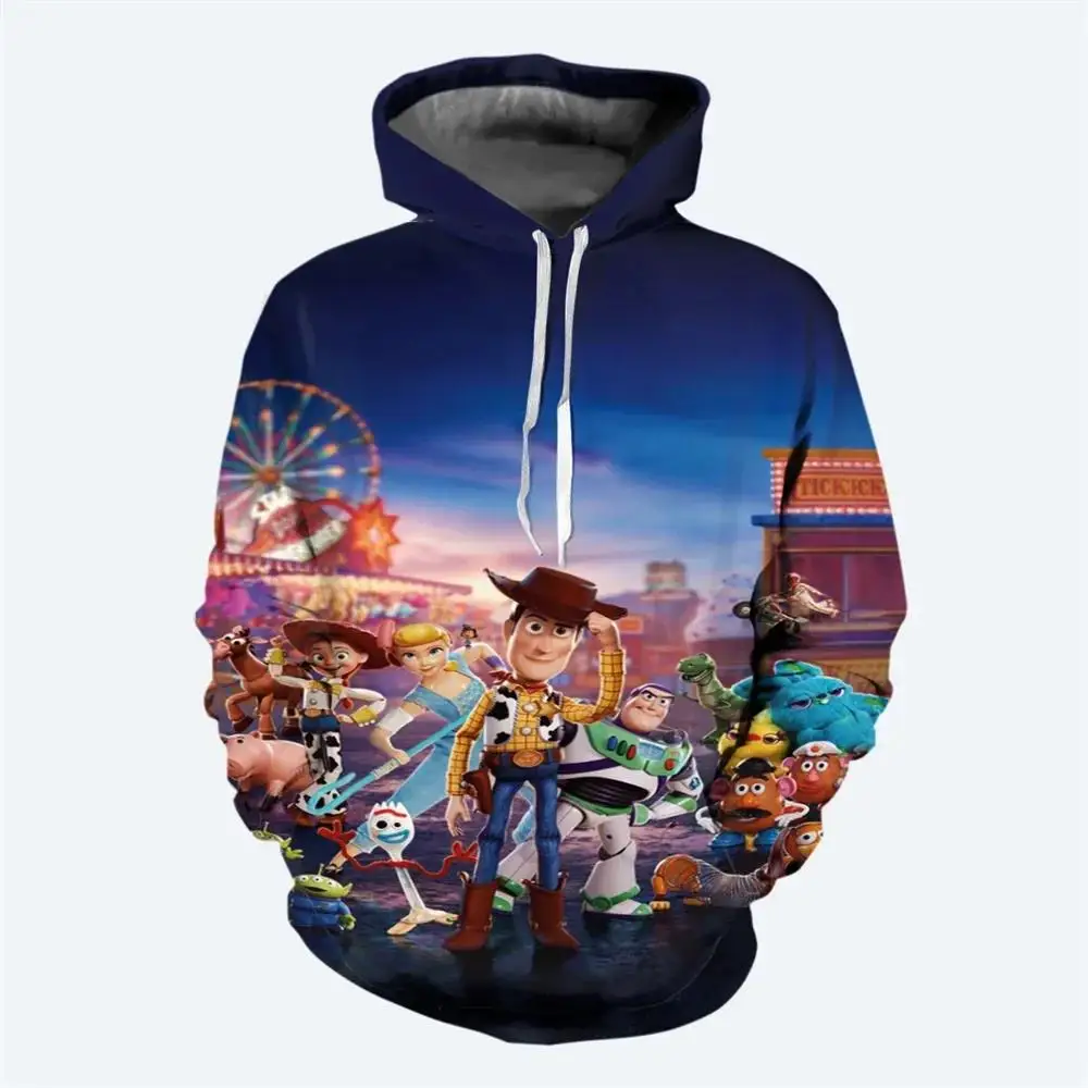 ديزني الطنانة الخفيفة الفتيان والفتيات هوديس ديزني البلوز 3D المطبوعة الكرتون هوديس الرجال النساء هوديس ملابس الخريف #6