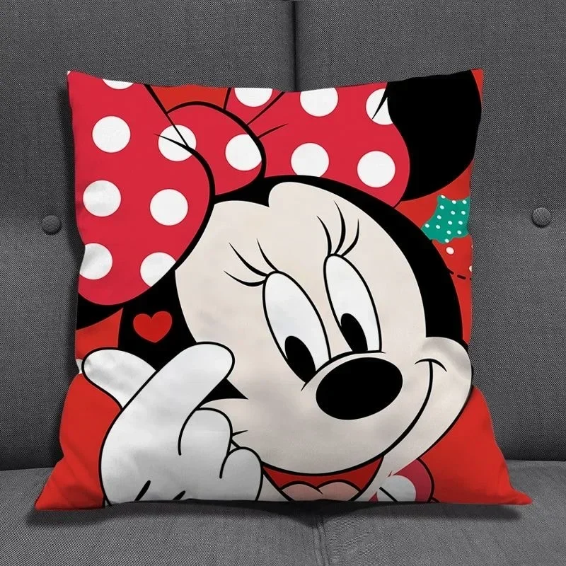 Disney Cartoon Mickey Mouse Minnie Pillowcase Children Home Decorative Pillow Case Birthday Christmas Gift Dropshipping 40x40cm