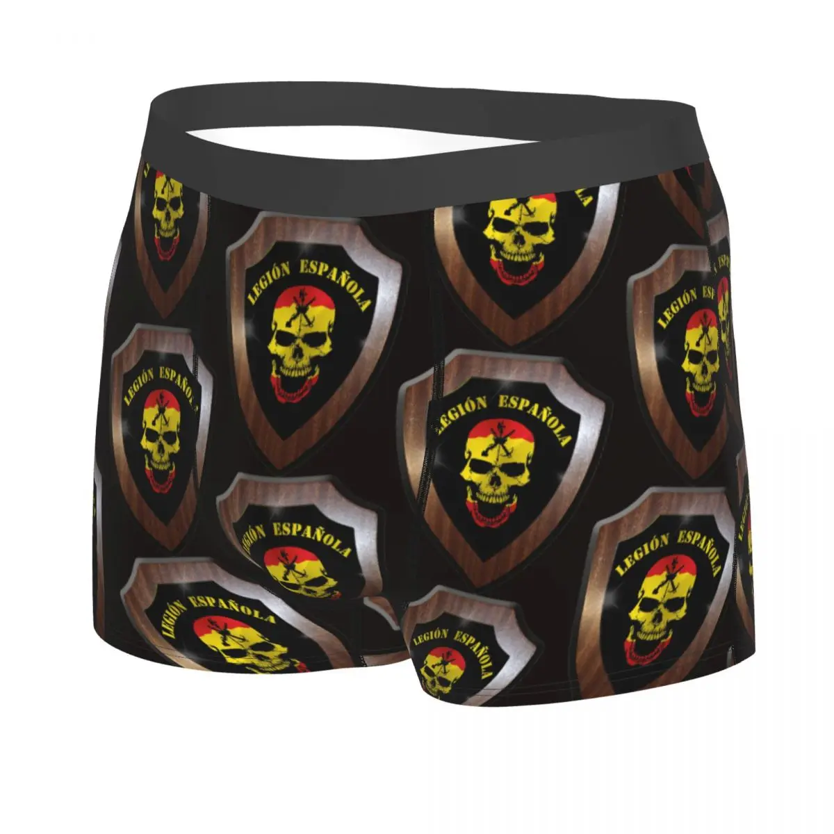 Skull Shield Men Boxer Briefs Underwear Spanish Legion Highly Breathable Top Quality Gift Idea