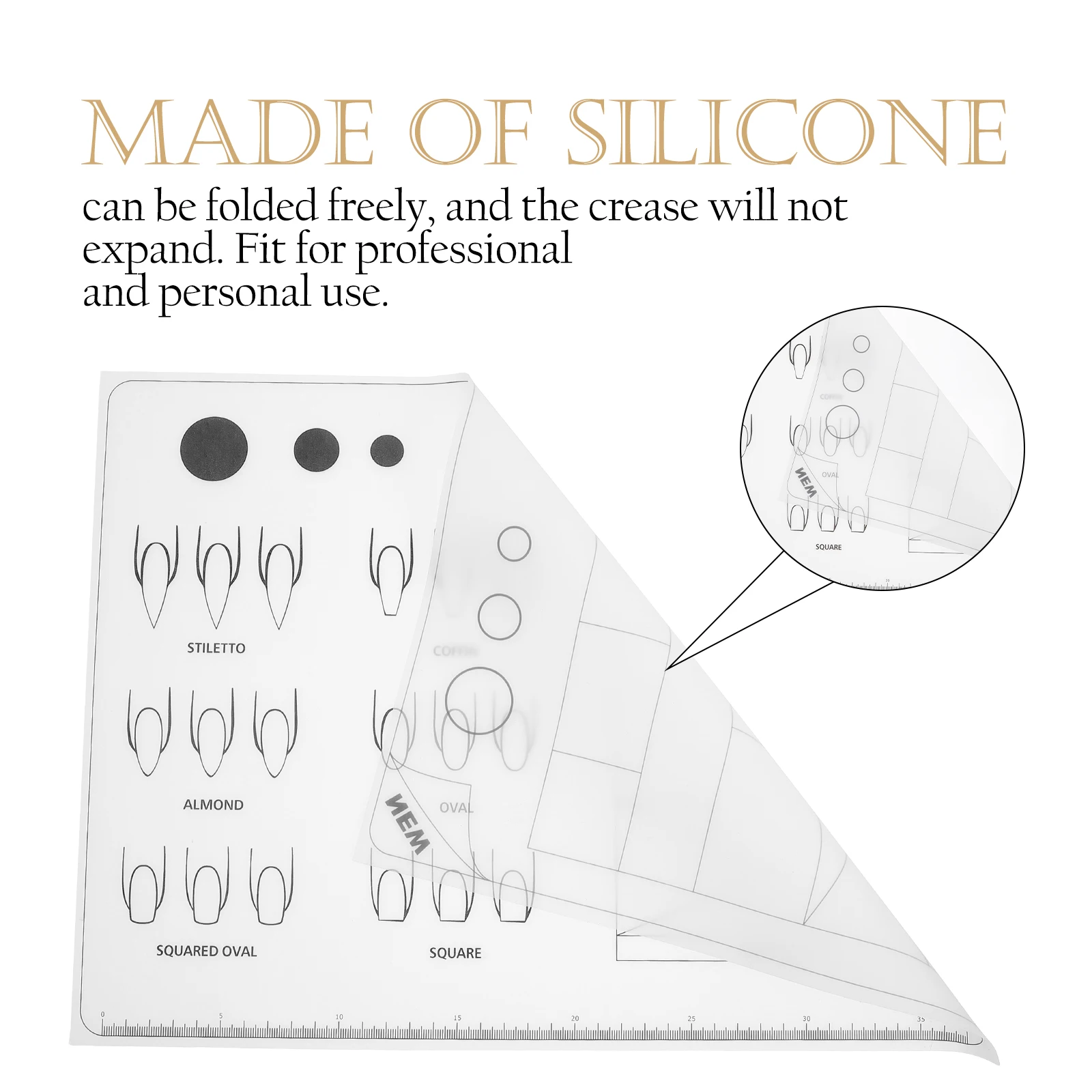 

Manicure Acrylic Application Mat Drill Acrylics Silica Gel Acrlic Practice