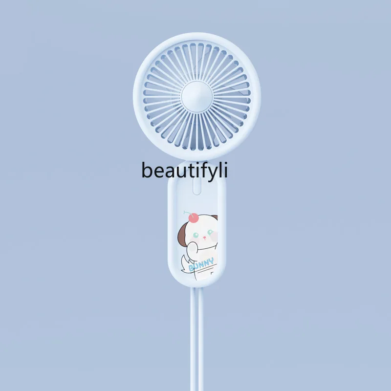 

Handheld stand electric fan portable office, desktop small mini dormitory