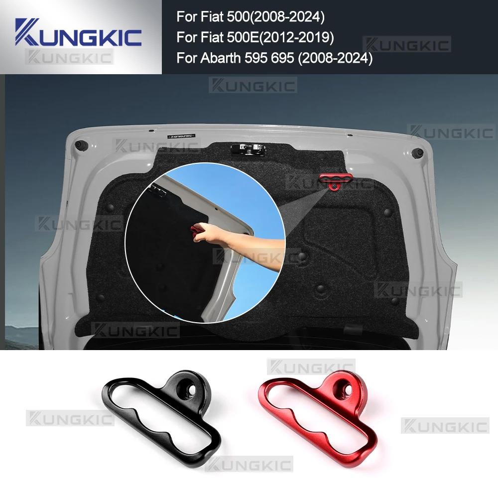 �y�Z�[�����z�A�o���g Abarth 595 695/�t�B�A�b�g Fiat 500 2008 2009 2010 2011 2012 2013 2014 2015 2016 2017 2018 2019 2020 2021 2022 2023 2024 �t�B�A�b�g 500E 2012-2019 �Ԃ̌㕔�h�A�J�o�[�X�C�b�`�g�����N�n���h���A���~����