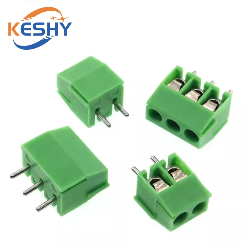 10PCS KF350-3.5-2P-3P 3.5mm Pitch 2 Pin 3 Pin Spliceable Plug-in PCB Screw Terminal Block Connector KF350 300V 10A For 24-18AWG