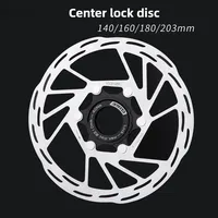 Center Lock Disc Rotor Bike Brake Rotor Strong Heat Dissipation Floating Rotor 140mm 160mm 180mm 203mm MTB / Road Disc Brake