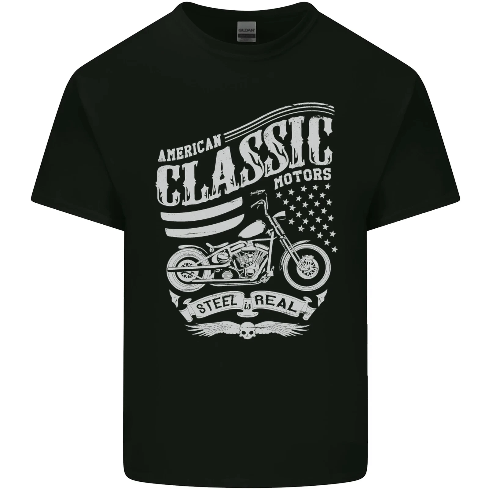 

Men's Summer Motorcycle Riding T-shirt Sweat-absorbing Breathable Top Cotton Round Neck Short-sleeved Trendy Men's Clothing
