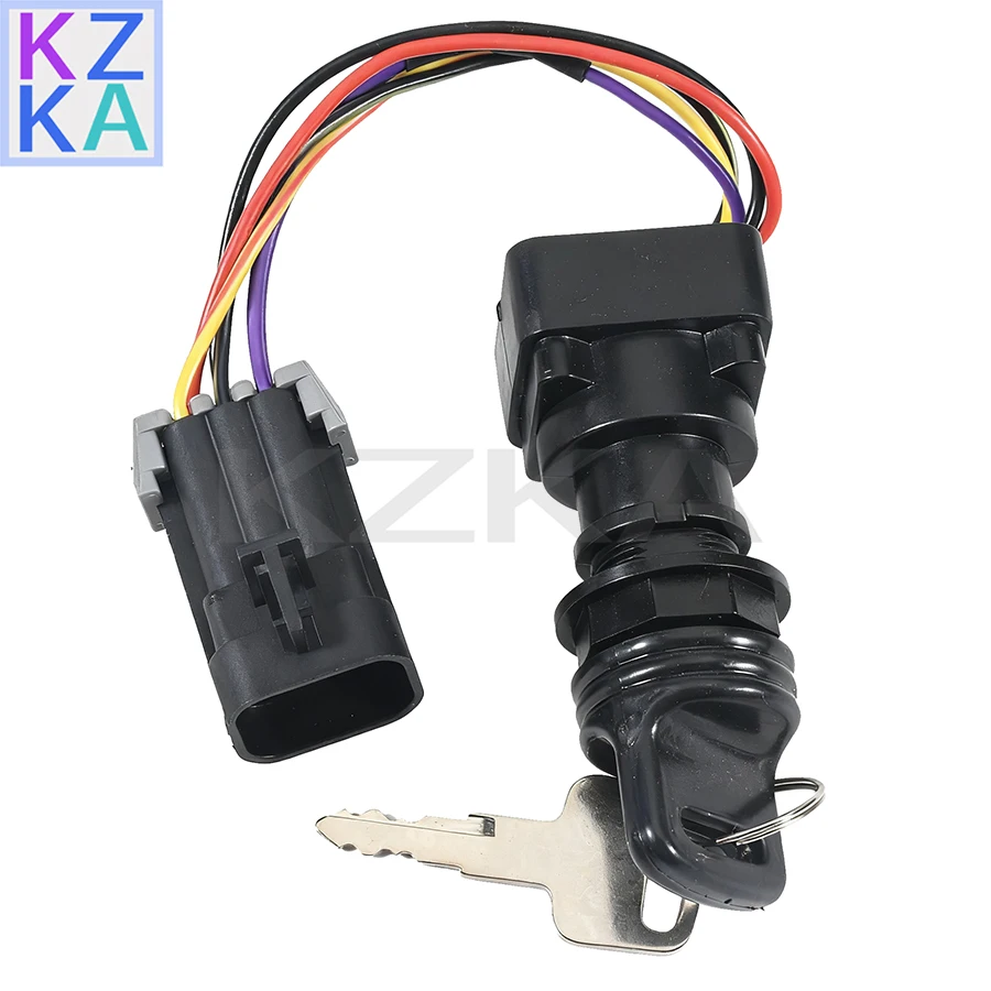 3-Position Ignition Key Switch W/Harness 87-897716K01 8M0059686 for Mercury 897716 Marine Quicksilver Outboard Motor replaces