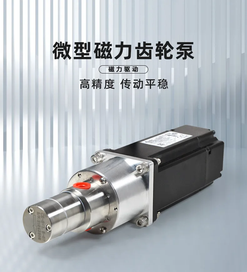 

Acid and alkali resistant magnetic pump Gear , miniature magnetic drive water, oil and solvent quantitative canning metering