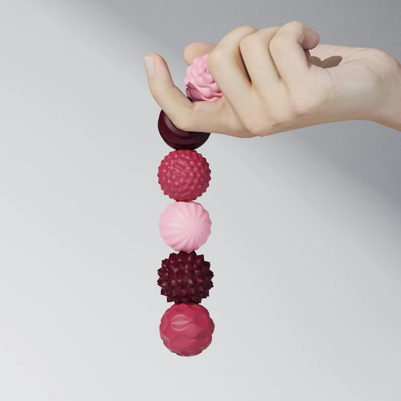 Kids Round Silicone Magnetic Sensory Stones Fidget Balls Stress Relief Anxiety Decompression Toy for Autism Sensory Training