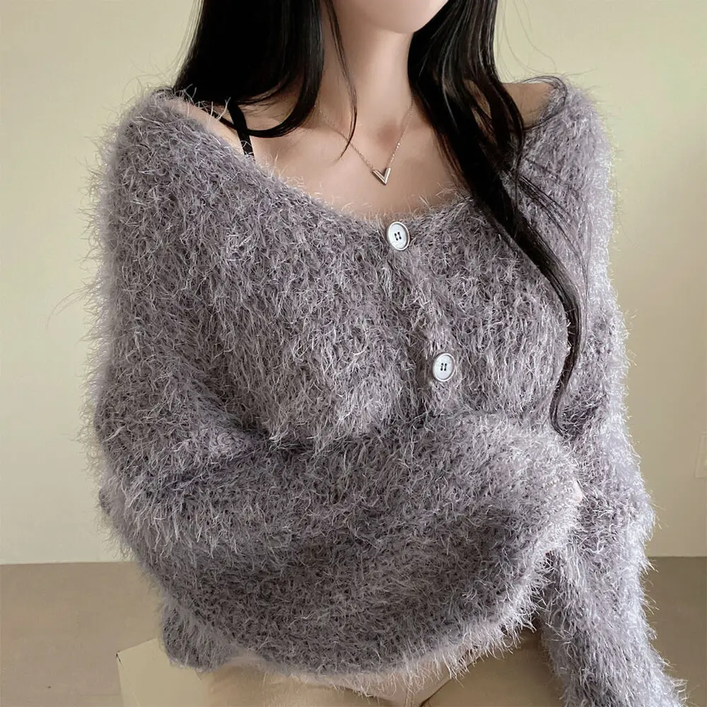 Ladies Spring Autumn Fashion Casual Warm Nice Cropped Cardigan Women Clothes Female OL Winter Sweater Cheap Wholesale BAAY6958