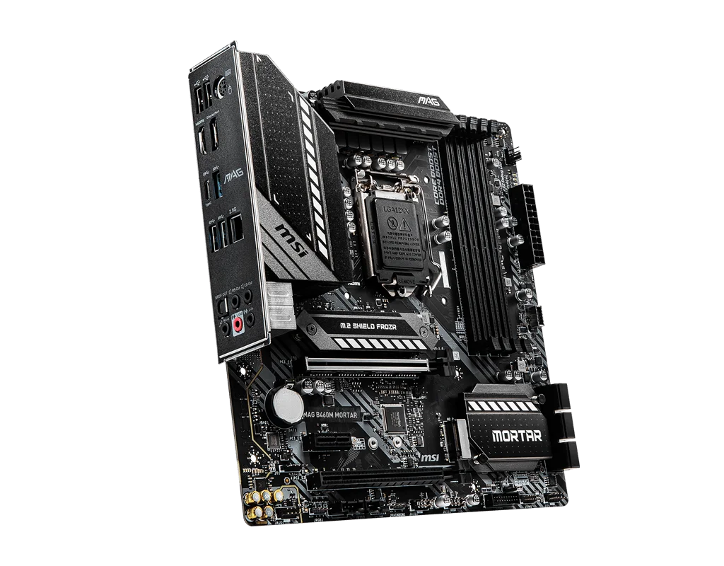 MSI B460M MORTAR Intel B460 اللوحة الأم مايكرو ATX لـ LGA 1200 CPU I5 10400F 10600K I7 10700K i310100 DDR4 M.2