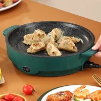 Multicuiseur électrique 220V, poêle antiadhésive, barbecue domestique, machine à cuisiner pour steak, poisson, omelette 5