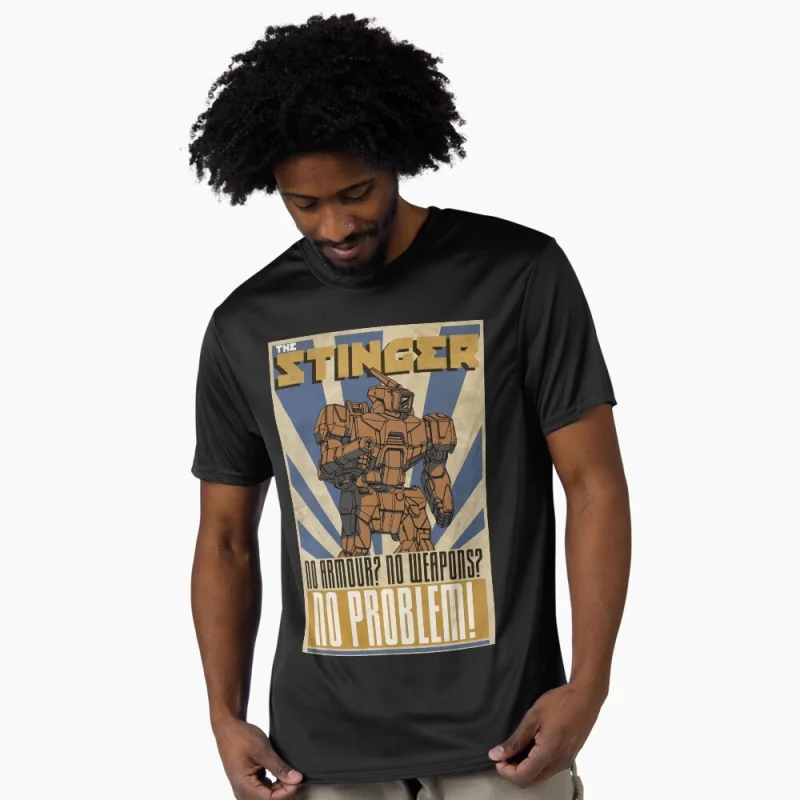 

The Stinger Mechwarrior MWO Mech Combat RPG Gift t shirt for gamer Battletech Graphic clothes Short sleeve All size tops