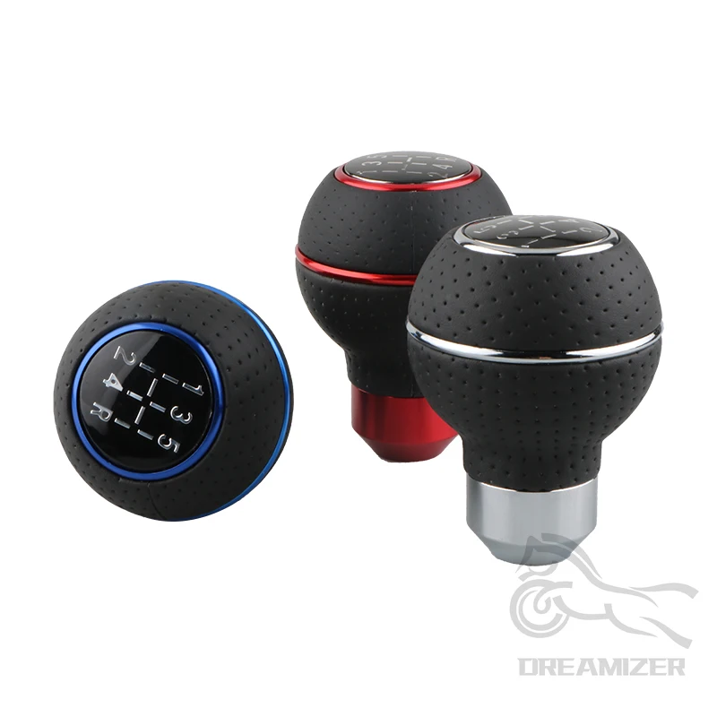 Universal Aluminium 5 Speed Car Gear Shift Knob M8 M10 M11 M12 For Manual Transmission Automatic Gear level Knob Shift Lever