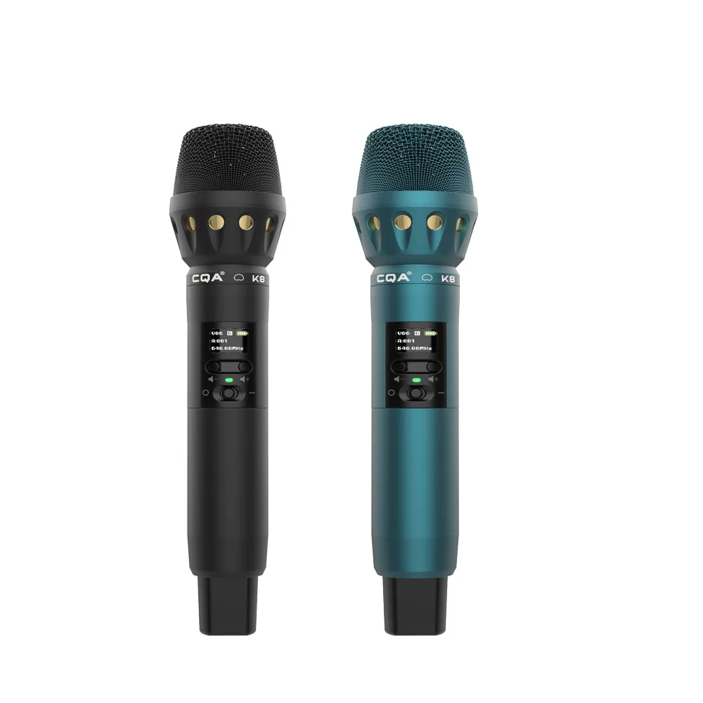 CQA Professional Wireless Microphone K8 With Lightweight Wireless Handheld Transmitter Delivers Superior Audio