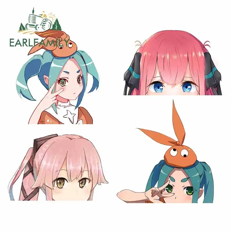 

EARLFAMILY 13 см x 12,2 см для милых аниме Loli Kawaii мотоцикл автомобиль личность автофургон переводные наклейки на окна виниловые автомобильные наклейки
