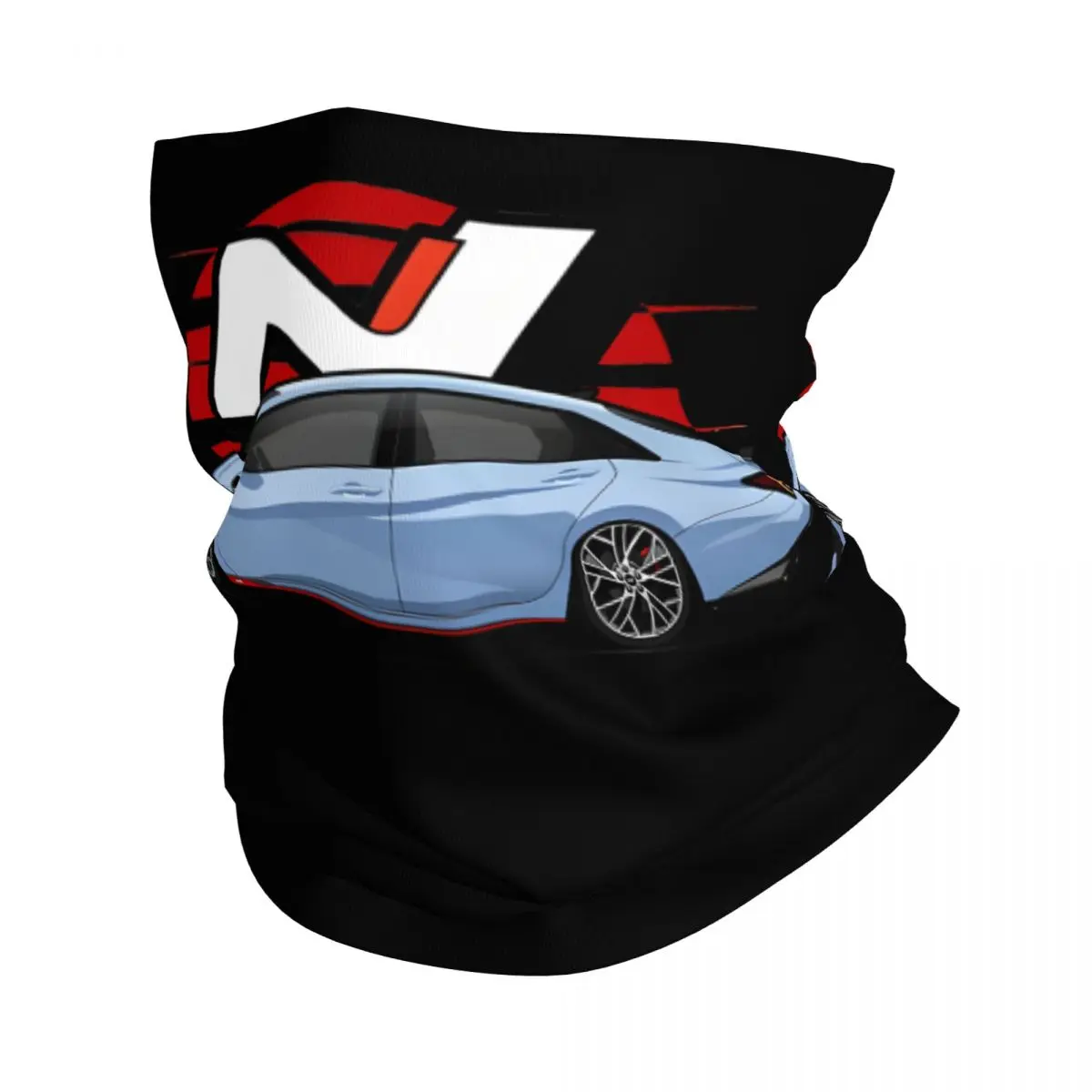 

I30n Sedan Elantra N наклейка с боковым обзором бандана на шею чехол для мотоцикла клуба N гоночная маска для лица Балаклава для походов унисекс для взрослых