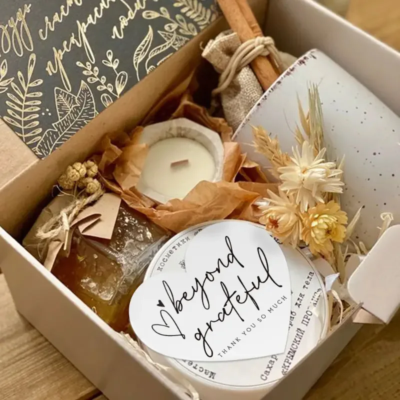 50/100 قطعة 5 أنماط على شكل قلب وردي شكرًا لك-شكرًا لك على دعم أعمالي الصغيرة' بطاقات تهنئة ورقية