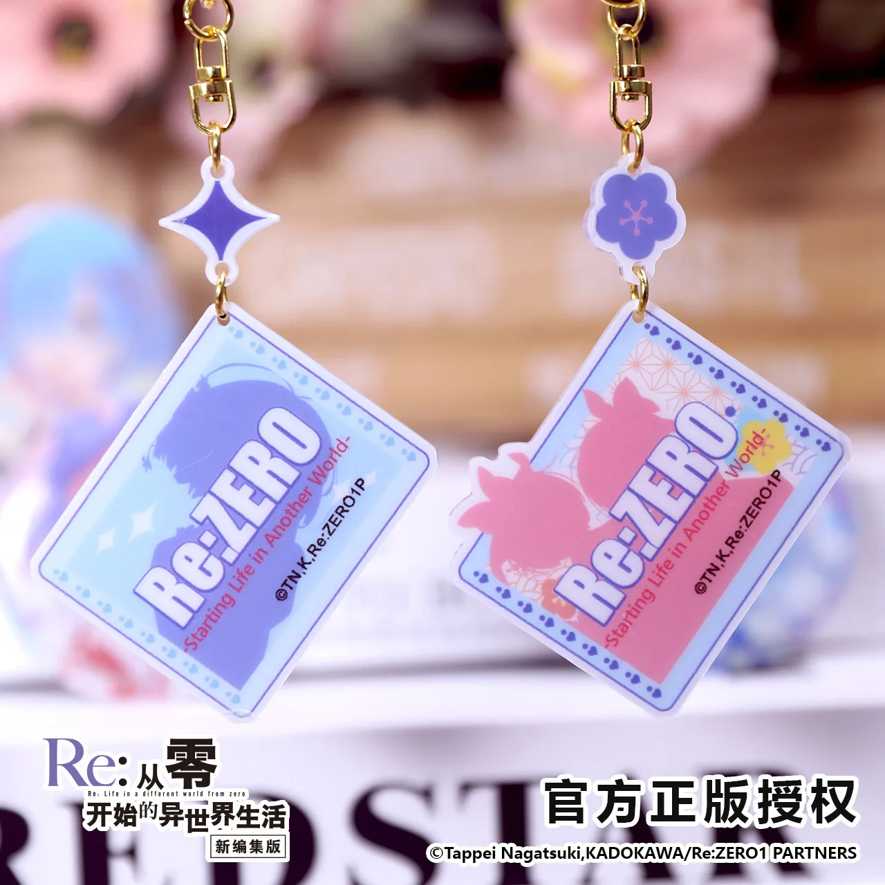 Re:ZERO Starting Life in Another World Ram Rem China Official Authorization CP Keychain - view 4