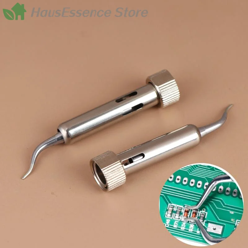 ※Super Precision Welding Tool 1Pair 938D Portable Hot Tweezers Mini Soldering Station Solder Tips For Use In BGA SMD
