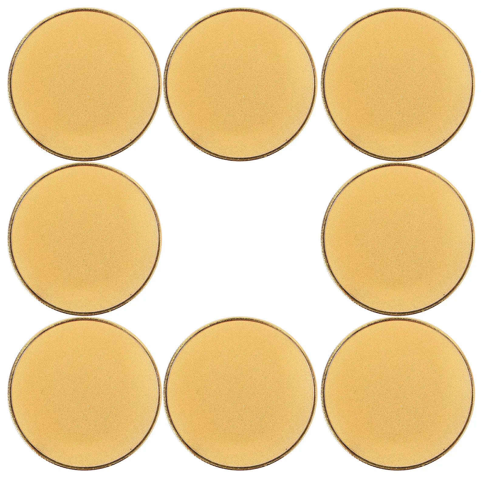 

8Pcs Blank Challenge Coin Laser Engraving Round Metal Token 40Mm DIY Commemorative Craft Jewelry Collection Engraving Blanks