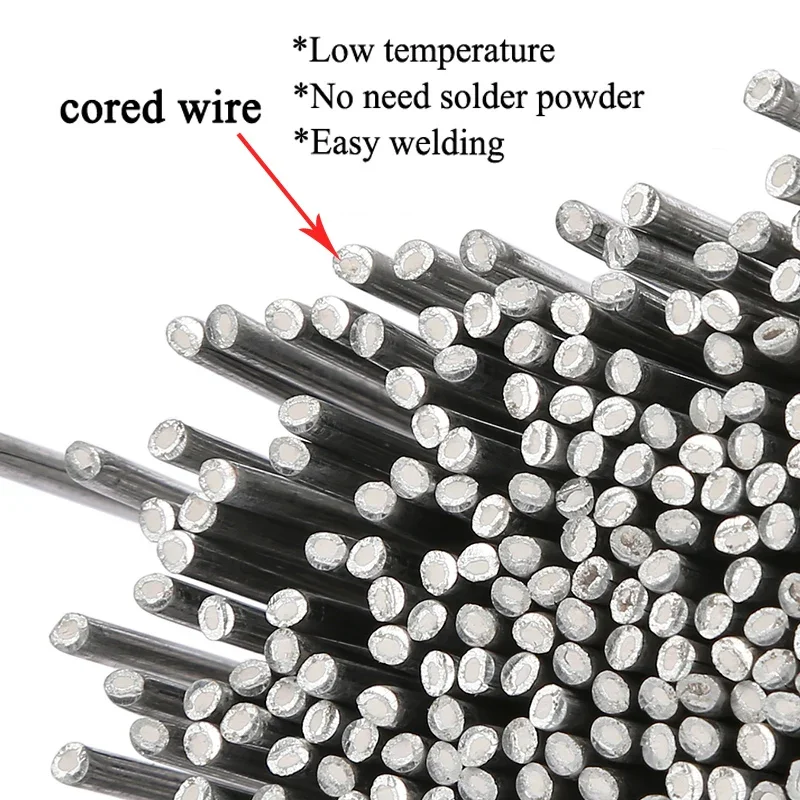 Copper Aluminum Fux-cored Welding Rods Brazing Electrodes Universal Welding Wire for Copper Aluminum Steel Air Condition Solder