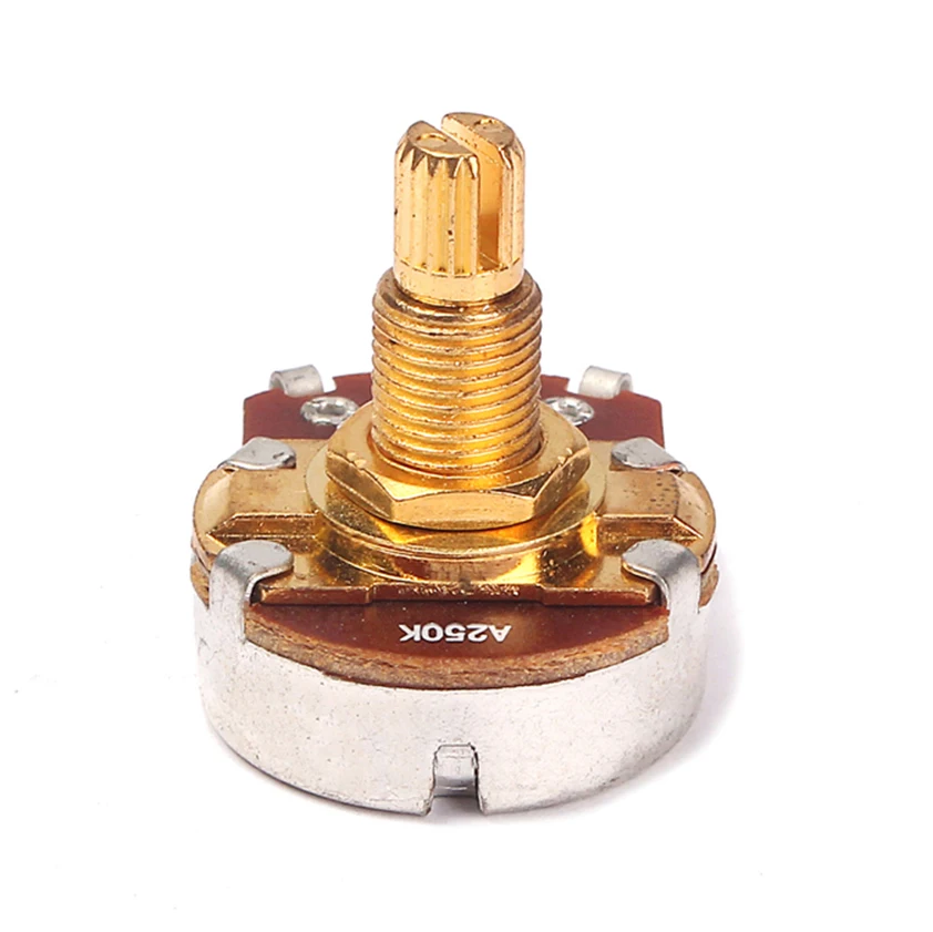 2 ชิ้นกีตาร์เบส Volume Tone Control หม้อ Potentiometer Switch A250K