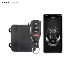 EASYGUARD 370mhz car alarm with APP control auto lock unlock BT control fit for IOS & android anti hijacking