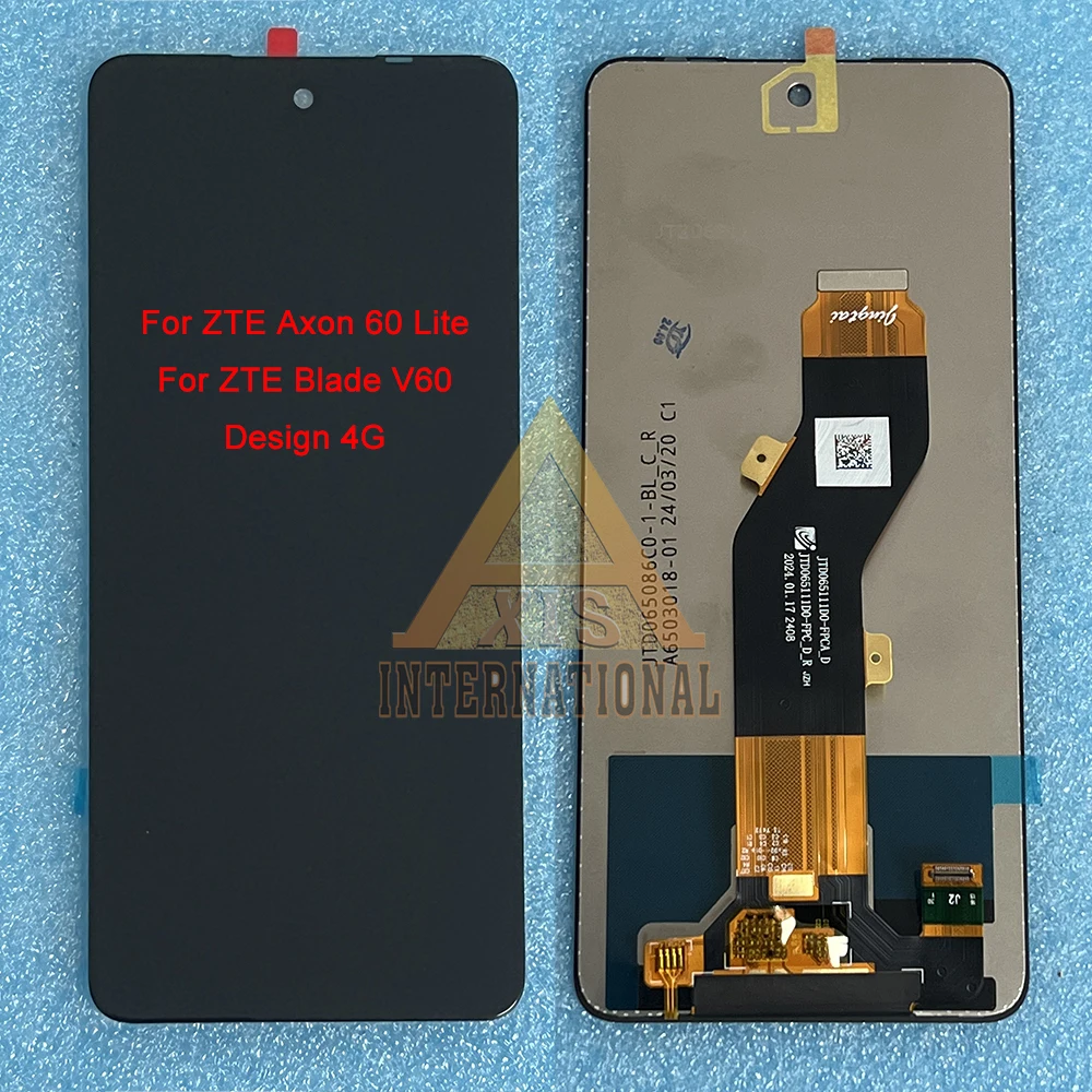 Original For ZTE Axon 60 Lite Display Blade V60 Design 4G LCD Screen Touch For ZTE Axon 60 LCD Blade V60 Smart/ V60 Vita  Frame