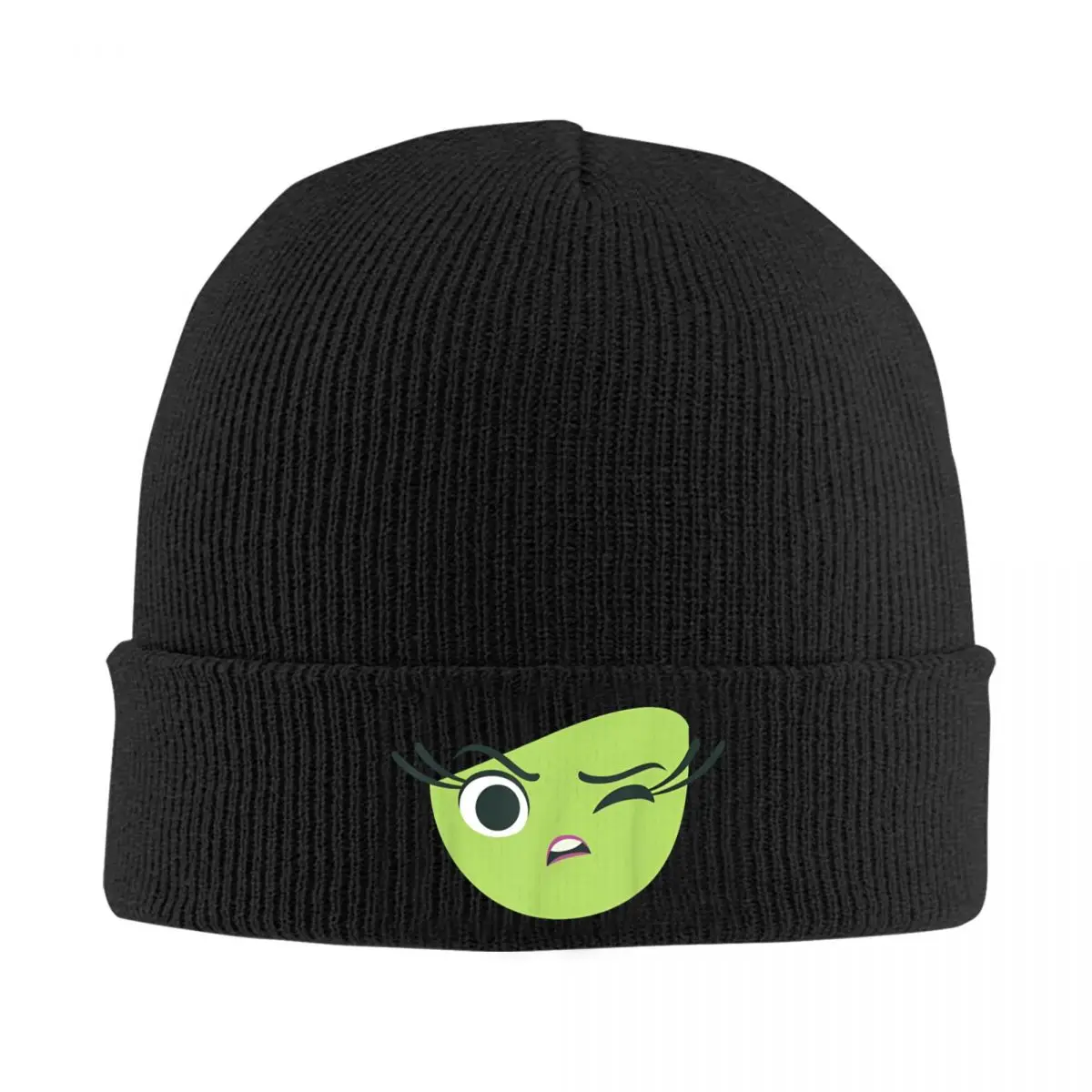 Inside Out Disgust Halloween Knitted Caps Women's Men's Beanies Autumn Winter Hot Sale Hats Acrylic Cartoon Anime Warm Caps