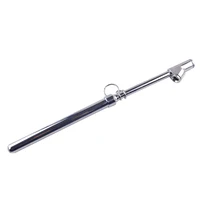 Manómetro de presión de aire para neumáticos de camión, accesorio Universal de acero inoxidable plateado, resistente, pie recto, doble cabezal, 10-150 PSI, 100-1000kPa