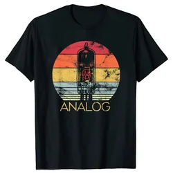 Vintage Retro Analog Audio Free O-Neck Cotton T Shirt Men Casual Short Sleeve Tees Tops Harajuku Streetwear Mens Clothing