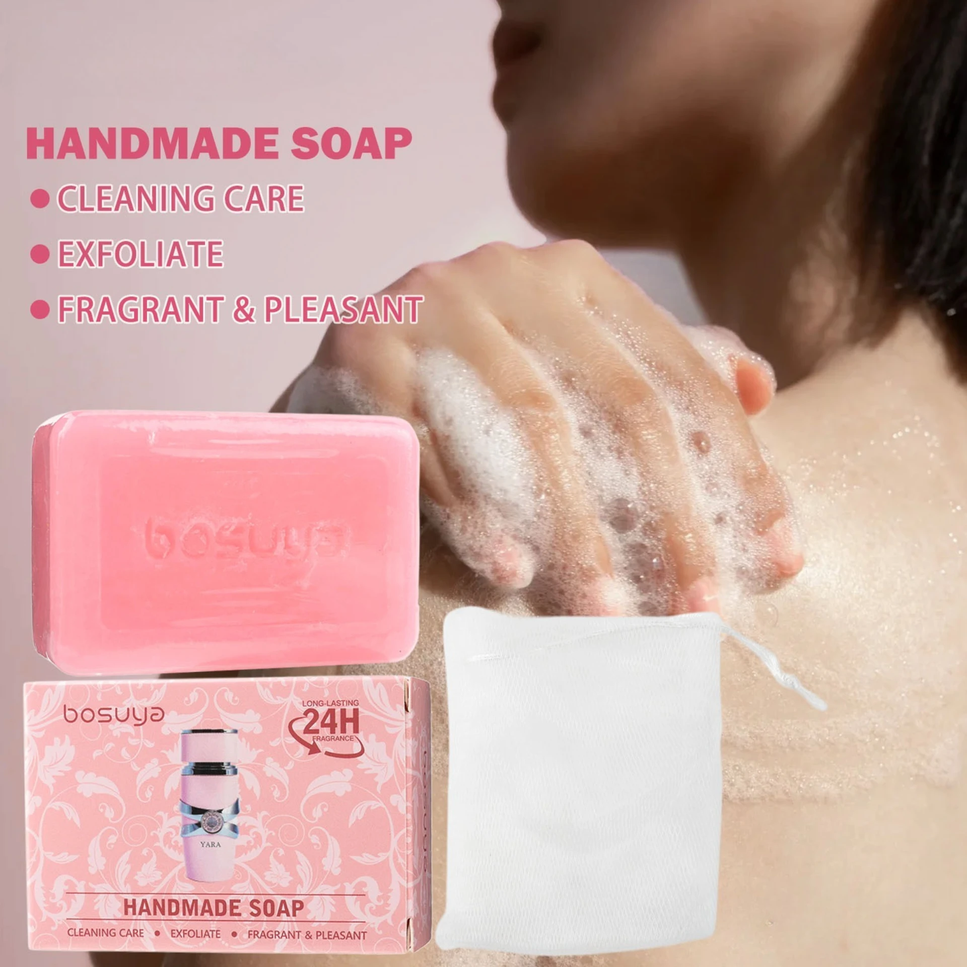 Perfume Soap Essential Oil Handmade Soap Shampoo Face Wash Deep Cleansing Gentle Exfoliation 115g