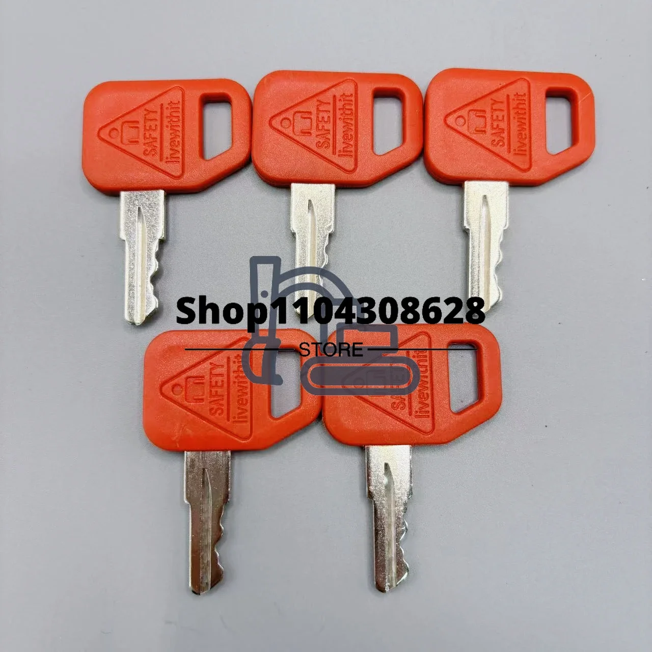 5 PCS JDR Key AR51481 AT195302 Ignition Key  for John Deere Excavator All Graders Dozers Skid