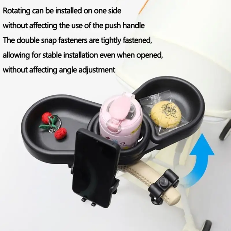 CORB Easy Attachm Baby Strollers Tray, Infants Cart Dinning Plate with Separate Compartments for Toddlers Meals
