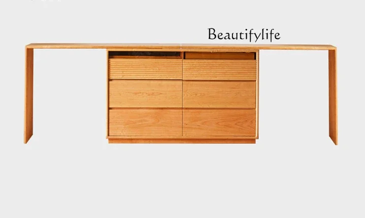 Commode rétractable de Style japonais, armoire de rangement d'angle intégrée