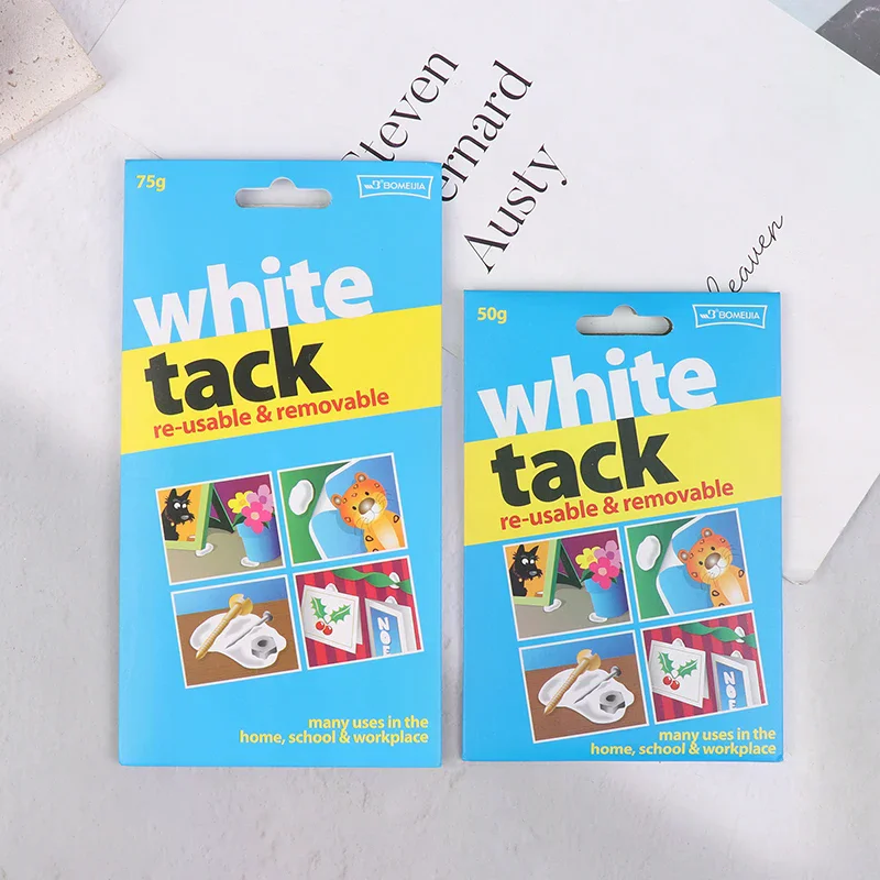 White Tack Reusable Adhesive Putty Sticky Tack Non-Toxic Removable Wall Frames Party