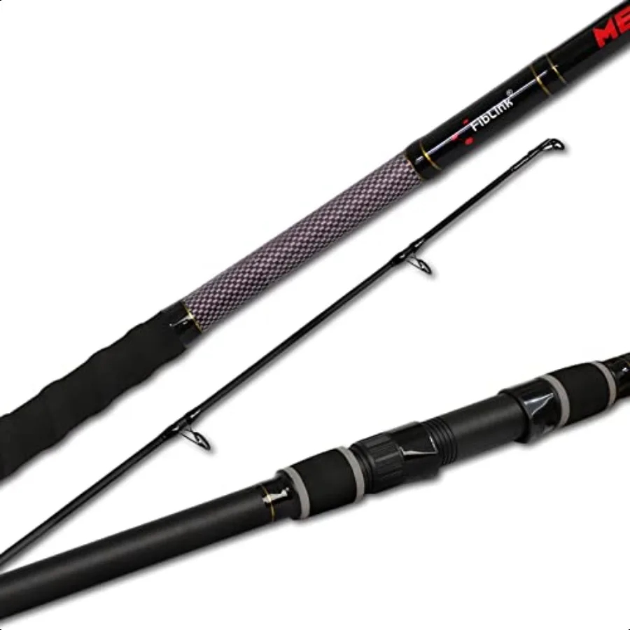 

Fiblink Surf Fishing Rod 2 Piece 3 Piece Portable Travel Spinning Rod Saltwater Surf Rod 9' 10'6 12'