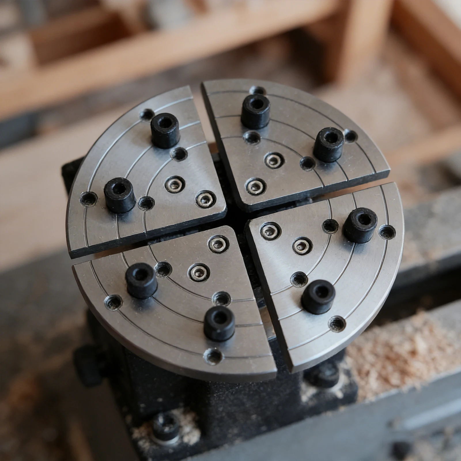 5インチ遠心式木工旋盤チャック、フェイスプレート、ボウル用旋盤アクセサリー、中空木材旋盤チャック、木工ツール