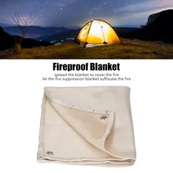 ZK30 Fire Blanket Fiberglass Fireproof 550℃ Fire Extinguisher Suppression Blanket 50x50cm