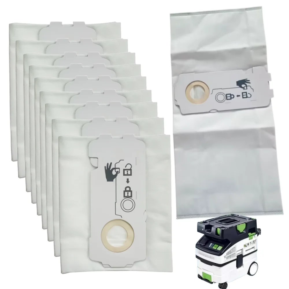 Bolsa para Polvo 204308 para Aspiradoras FeStool Serie Dust Bag. Compatible con los bolsas de filtro FeStool CT MINI, CT MID y CT 15.