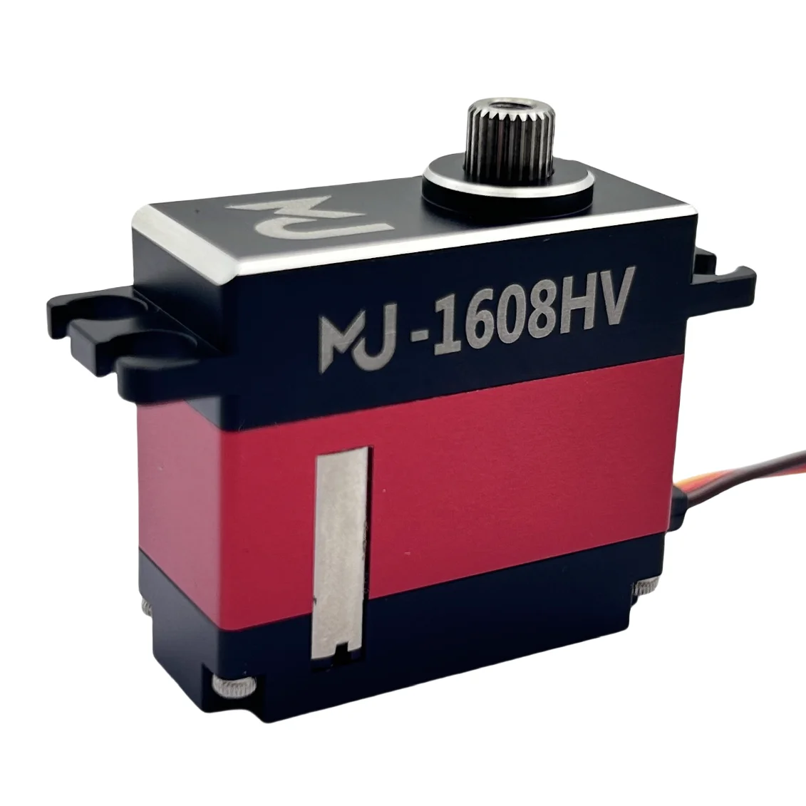 MJ-1608HV 8.4V 15kg-cm Servo numérique programmable de moteur sans noyau tout en métal pour avion RC et hélicoptère et voiture et bateau