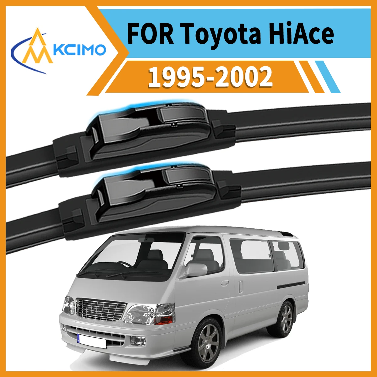 

2PCS High-Performance Wipers Designed for Toyota HiAce XH10 1995-2002 All-Weather Clarity Durable Frame Safe Driving Essential