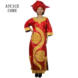 African Dresses For Women Fashion Design New African Bazin Embroidery Design Dress Long Dress
