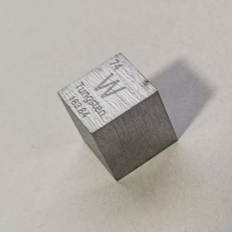 

37.5x37.5x37.5mm Tungsten Cube With Periodic Engraving