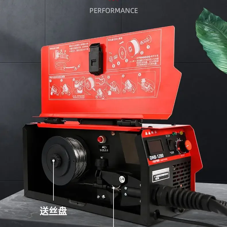 DNB-1200 Non gas two protection welding machine 1200 household 220V three in one industrial welding machine galvanized