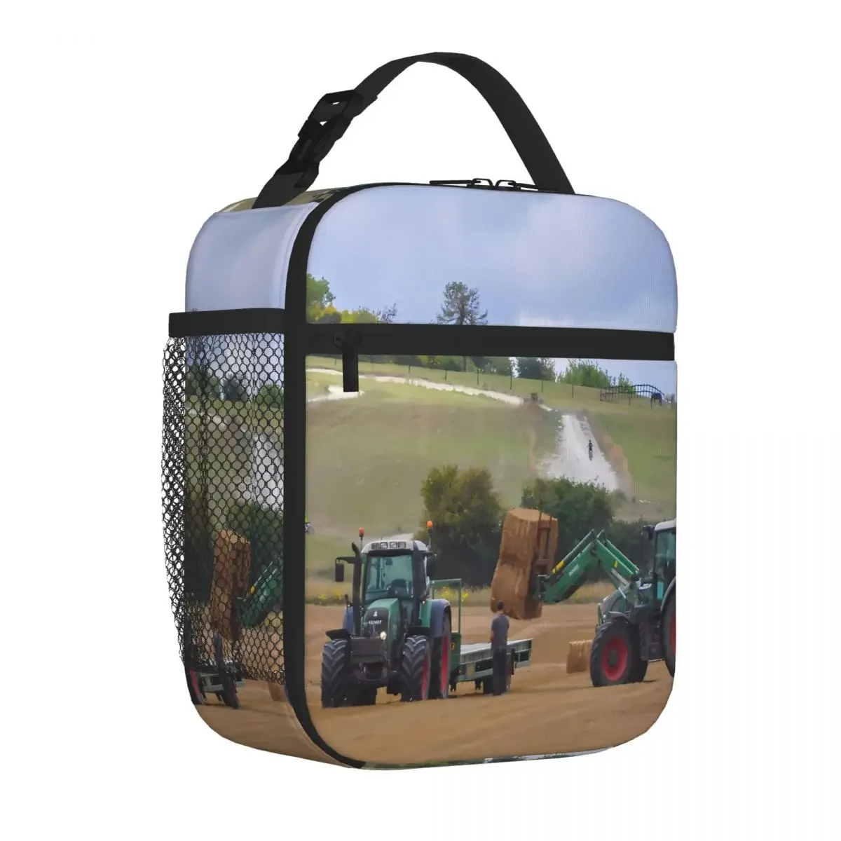 Bestselling Fendt Tractors Loading Straw Graphic Meal Bag Diet Meal Packing Nylon Lunch Bag
