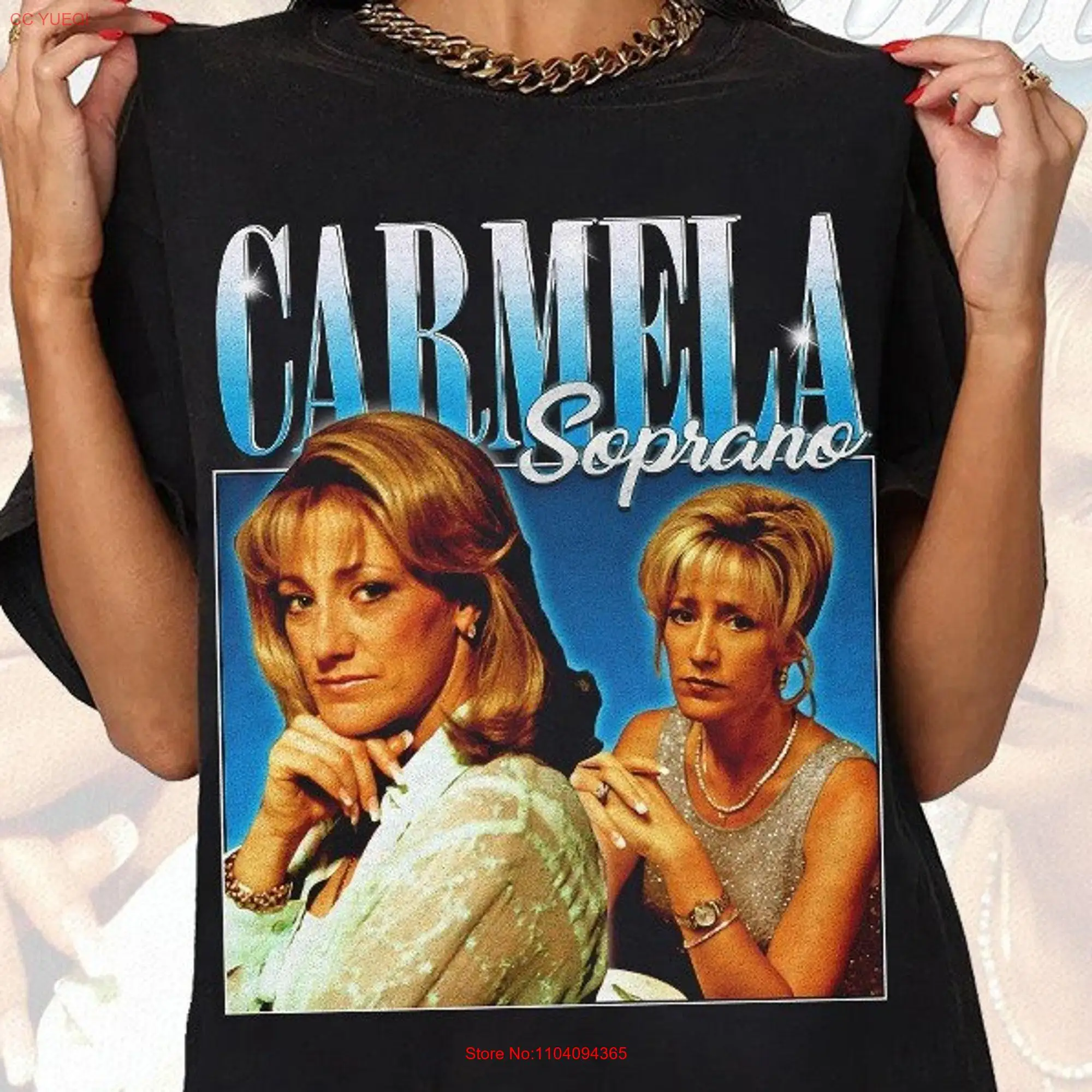 Carmela Soprano Vintage T Shirt Sweater 90s Retro long or short sleeves